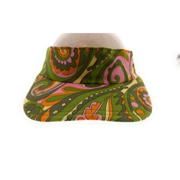 Dolce & Gabbana Green and Pink Patterned Visor Hat main image 4